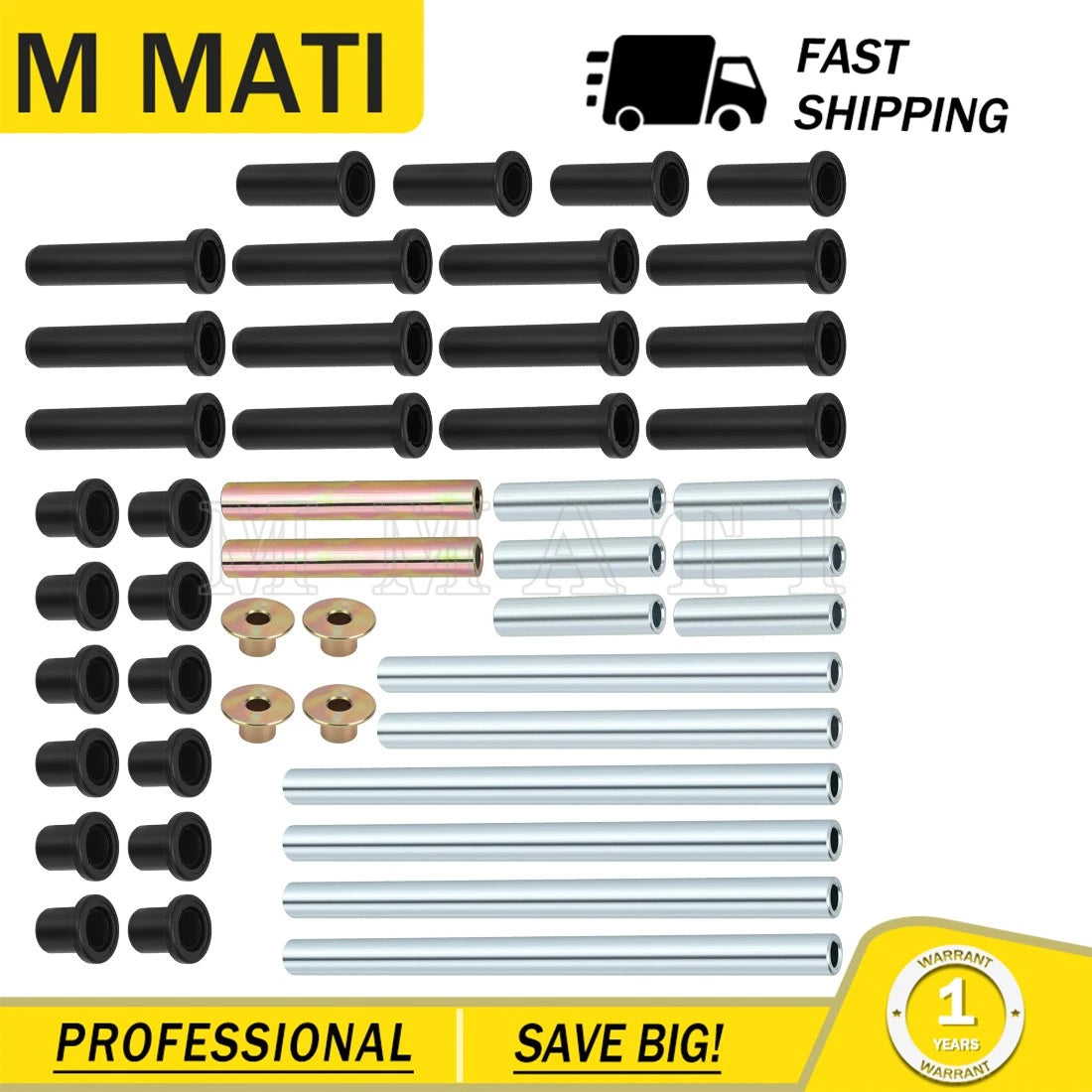 Set of 4 A-Arm Bushing Seal Kit for Polaris RZR 800 S (2008–2014)