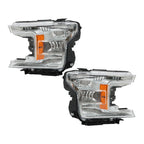 Headlight Set for Ford F150 (2018–2020) Driver & Passenger Side Halogen