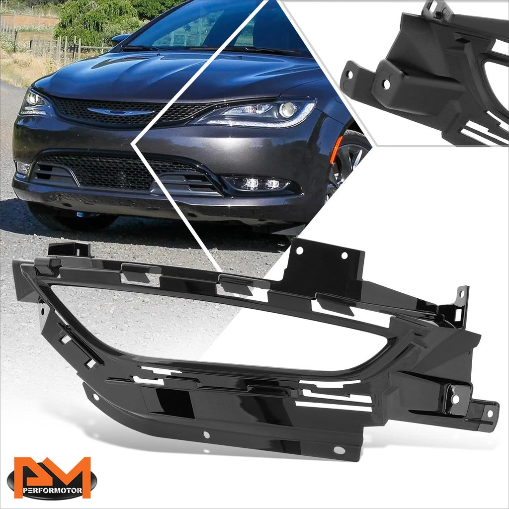 Fog Light Lamp Bezel Cover for Chrysler 200 (2015–2017) - Left Side, Black