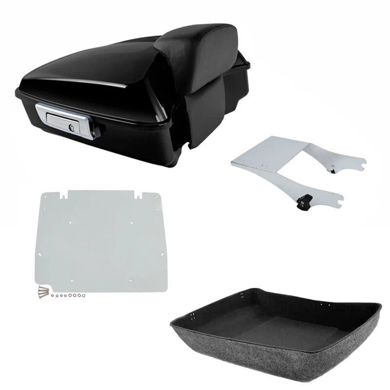 Chopped Trunk Mount Rack Plate for Harley Touring (1997–2008)