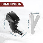 Windshield Washer Nozzle Set for Chrysler 300 (2005-2010) with Hose & Connectors