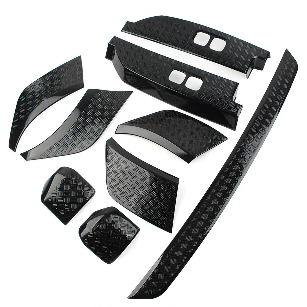 9 Pcs Black Side Moulding Body Kits for Land Rover Defender 90 110 (20-23)