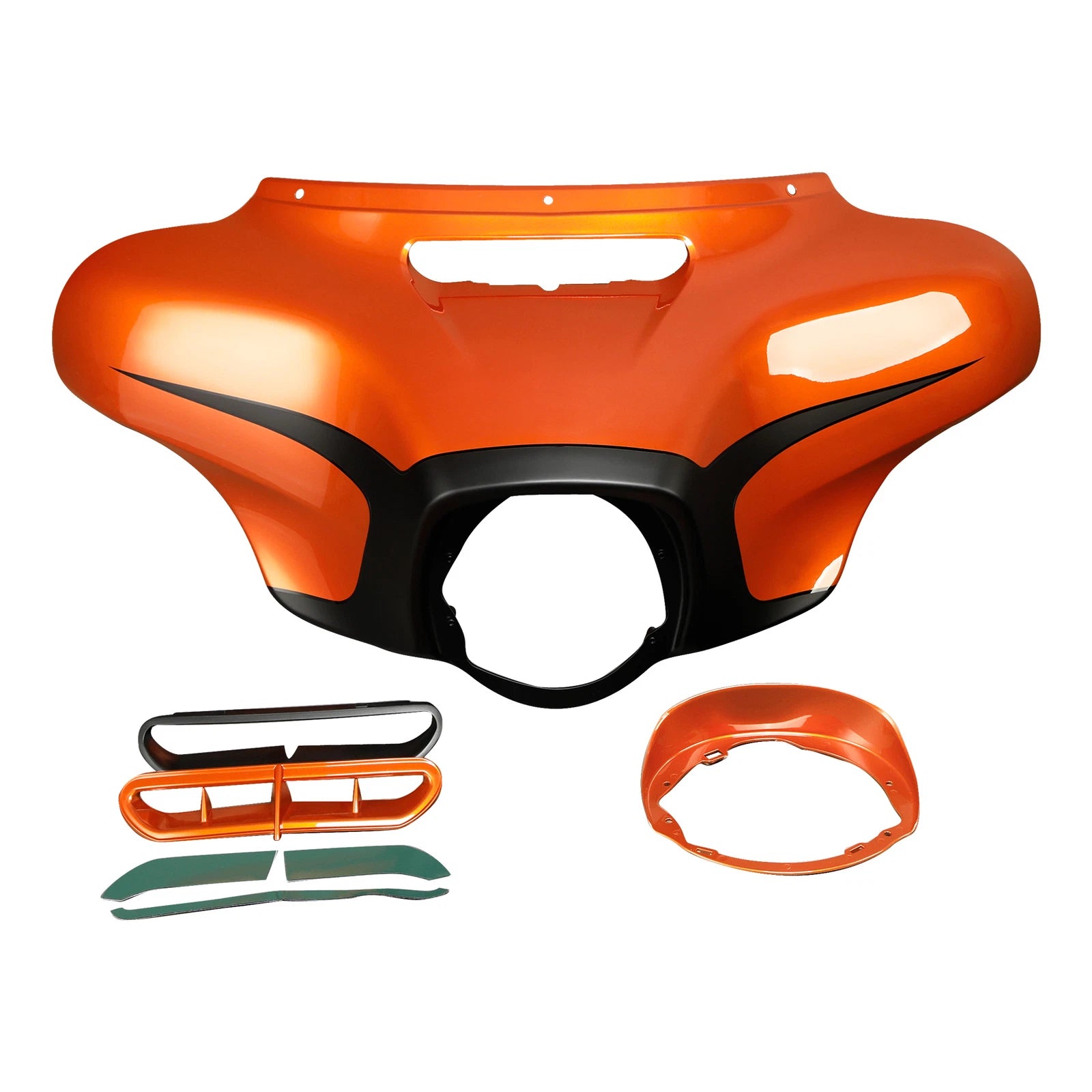 Outer Fairing for Harley Electra Glide & Street Glide (2014–2023) Scorched Orange/Black Denim