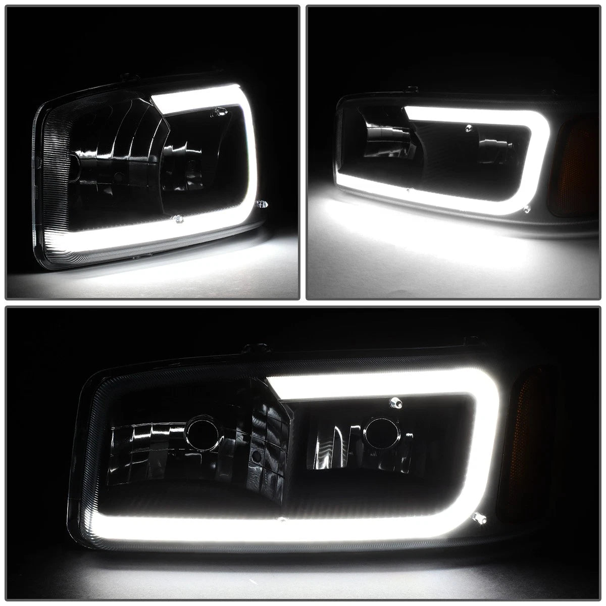 LED DRL Headlight & Turn Signal Bumper Lamp for Sierra Yukon XL (1999–2007)
