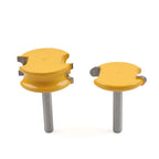 Set of 2 Router Bits for Woodworking (1/4" Shank, 1/4" Dia)