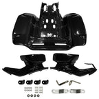 Set of 2 Black Front & Rear Fenders for Honda TRX250R (1986–1989)