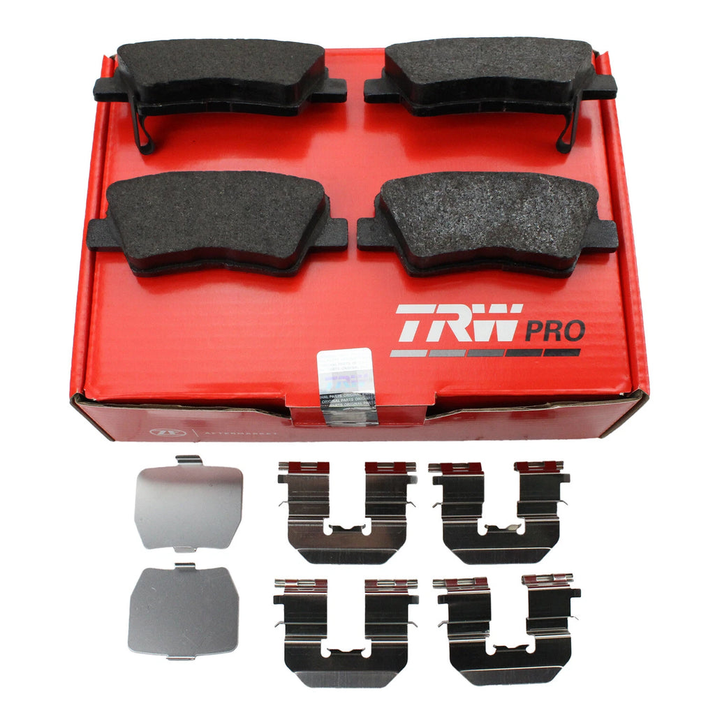 TRW Pro Rear Low-Met Brake Pads with Clips for Hyundai Azera Sonata (2006–2019)