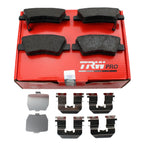 TRW Pro Rear Low-Met Brake Pads with Clips for Hyundai Azera Sonata (2006–2019)