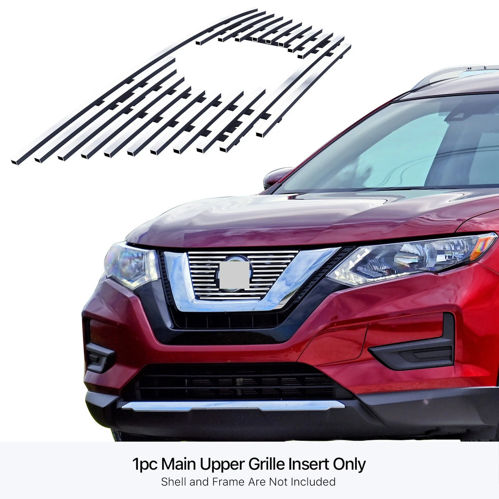 Upper Stainless Steel Chrome Billet Grille Insert for Nissan Rogue (2017-2020)