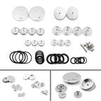 Silver Frame Hole Caps for BMW R 1200 GS ADV LC (2014–2015)