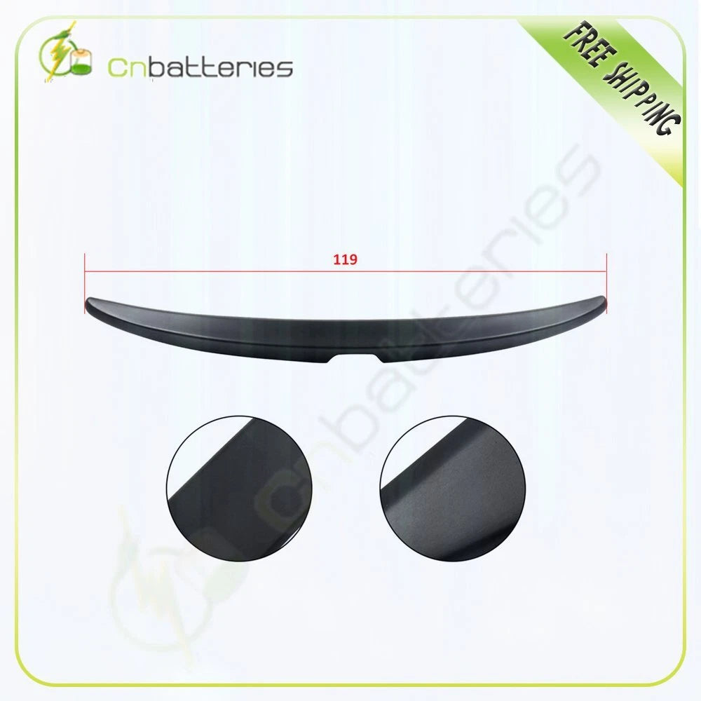 Rear Trunk Wing Spoiler for Honda Accord 4DR Sedan (2008–2012) Unpainted Black