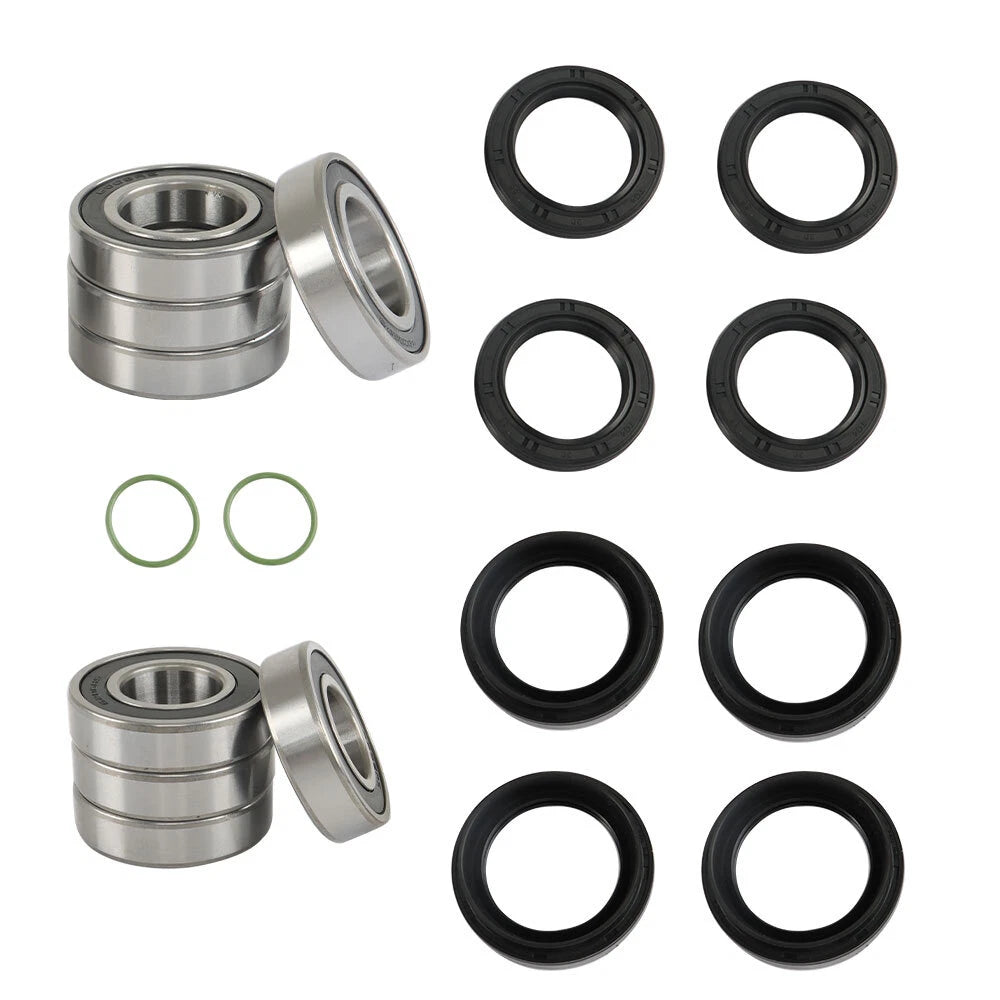 Front and Rear Wheel Bearings Seals Kit for Yamaha Rhino 450 660 700 (2012)