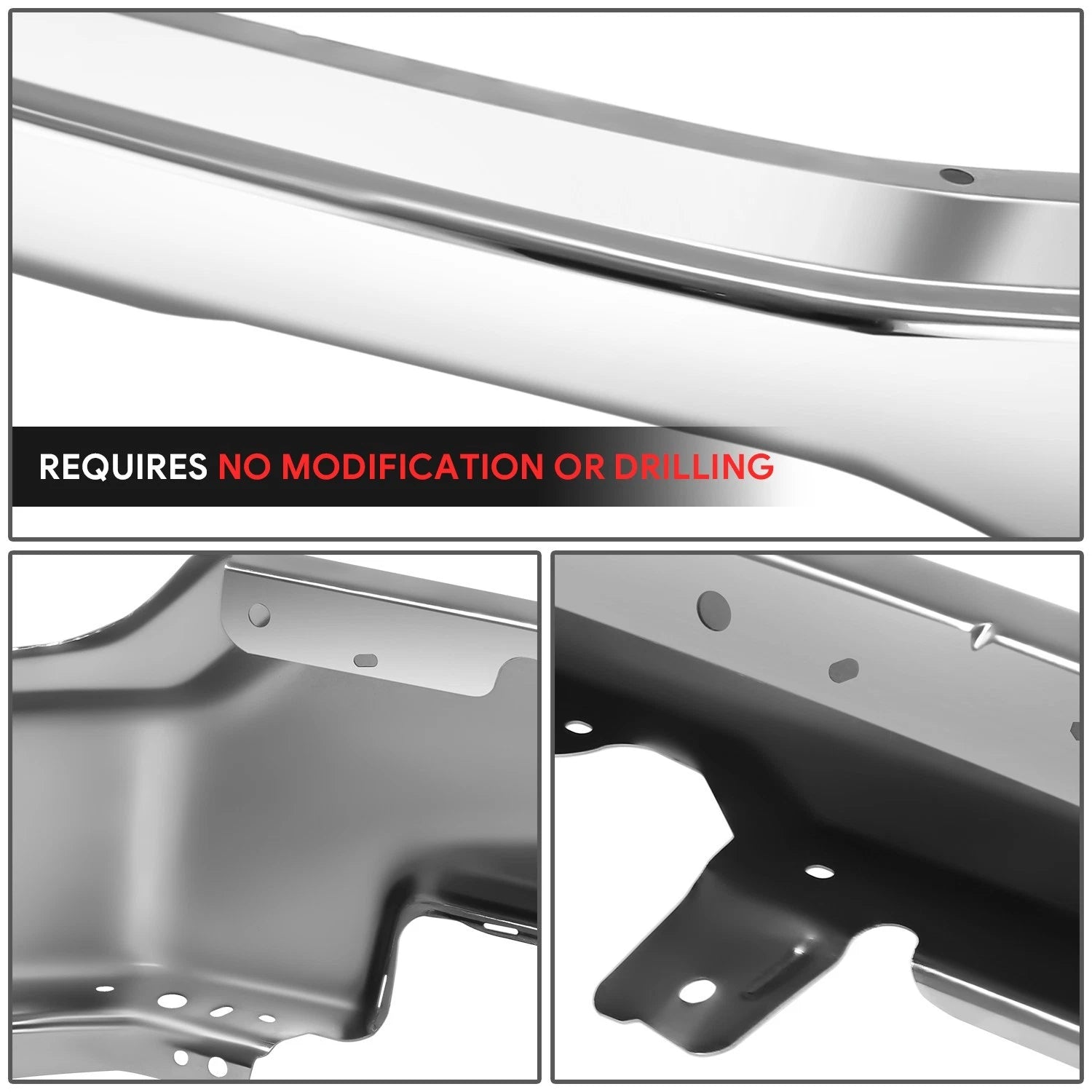 Chrome Front Bumper Impact Bar for GMC Sierra 1500 Limited (2022–2026)