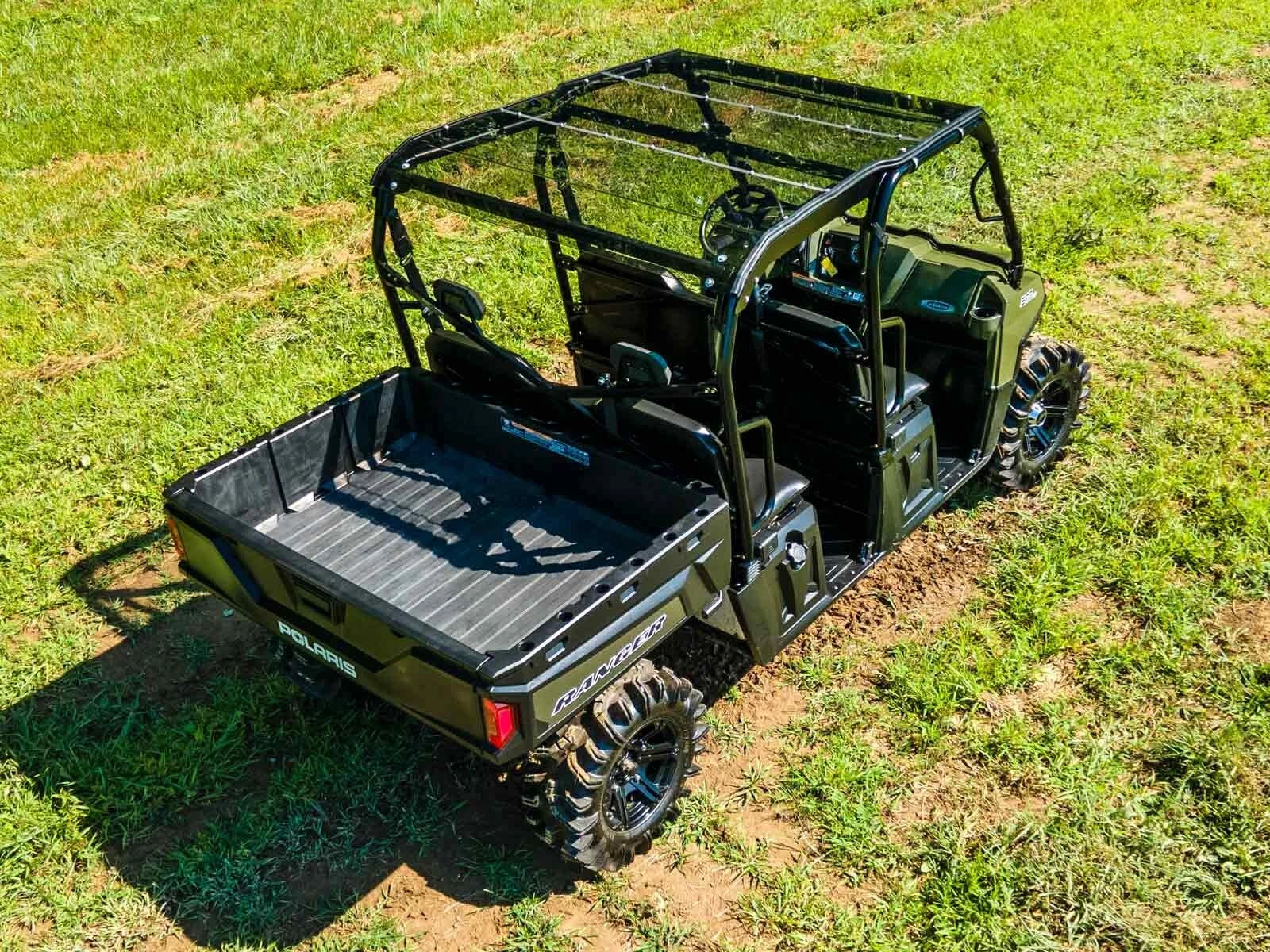 SuperATV Heavy Duty Tinted Roof for Polaris Ranger 570 Crew / 800 Crew (2015–2020)