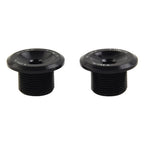 Set of 2 Crank Screws for Ebike (23.8mm, Aluminum Alloy, Black)