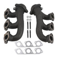 Set of 2 Cast Iron Exhaust Manifolds for Ford E-250 Econoline (1999–2002)