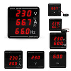 LED Digital Voltage Current Frequency Meter Tester for Motor Equipment