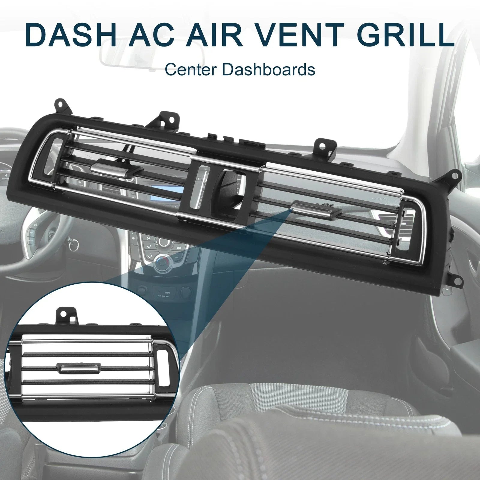 1 x Center Dash A/C Outlet for BMW 528i Black (2011-2016)