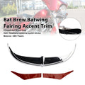 Bat Brow Batwing Fairing Accent Trim for Electra Glide (1996–2013) Chrome