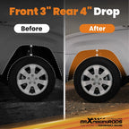 3" Front 4" Rear Lowering Kit for Dodge Dakota R/T 2WD (1997–2004)