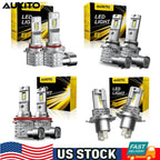 Set of 4 H11 H8 9006 9005 HB4 H4 9003 LED Headlight Bulbs 6500K