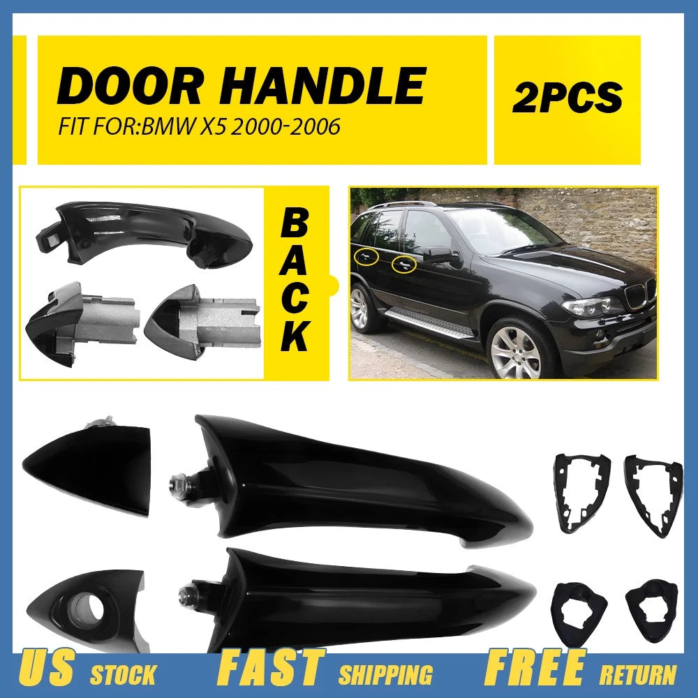2pcs Exterior Door Handle for BMW X5 E53 (2000–2006)