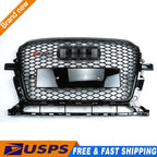 Honeycomb Mesh Sport RSQ5 Style Hex Grill Gloss Black for Audi Q5 (2013–2017)