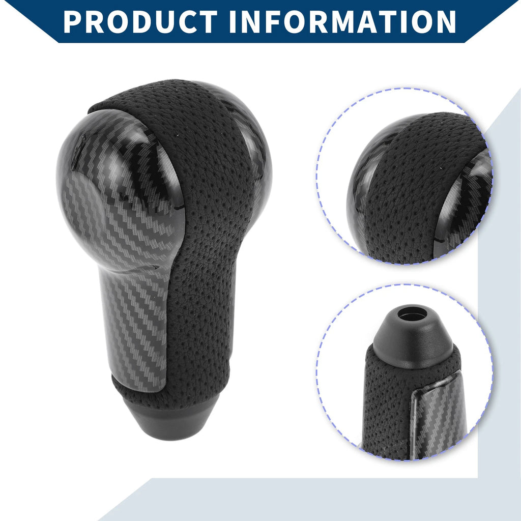 Automatic Gear Shifter Knob for Nissan X-Trail (2007–2013) Faux Leather Black