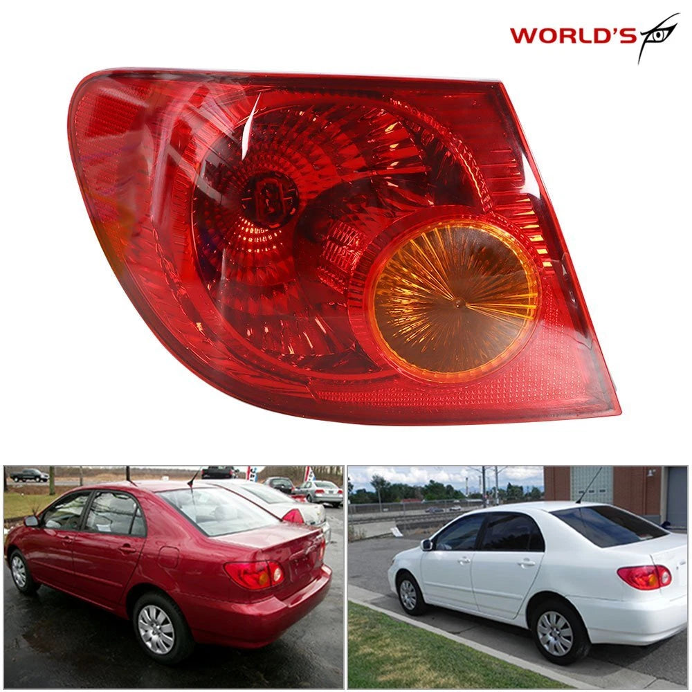 Tail Light for Toyota Corolla (2004–2008) Outer Rear Left Halogen