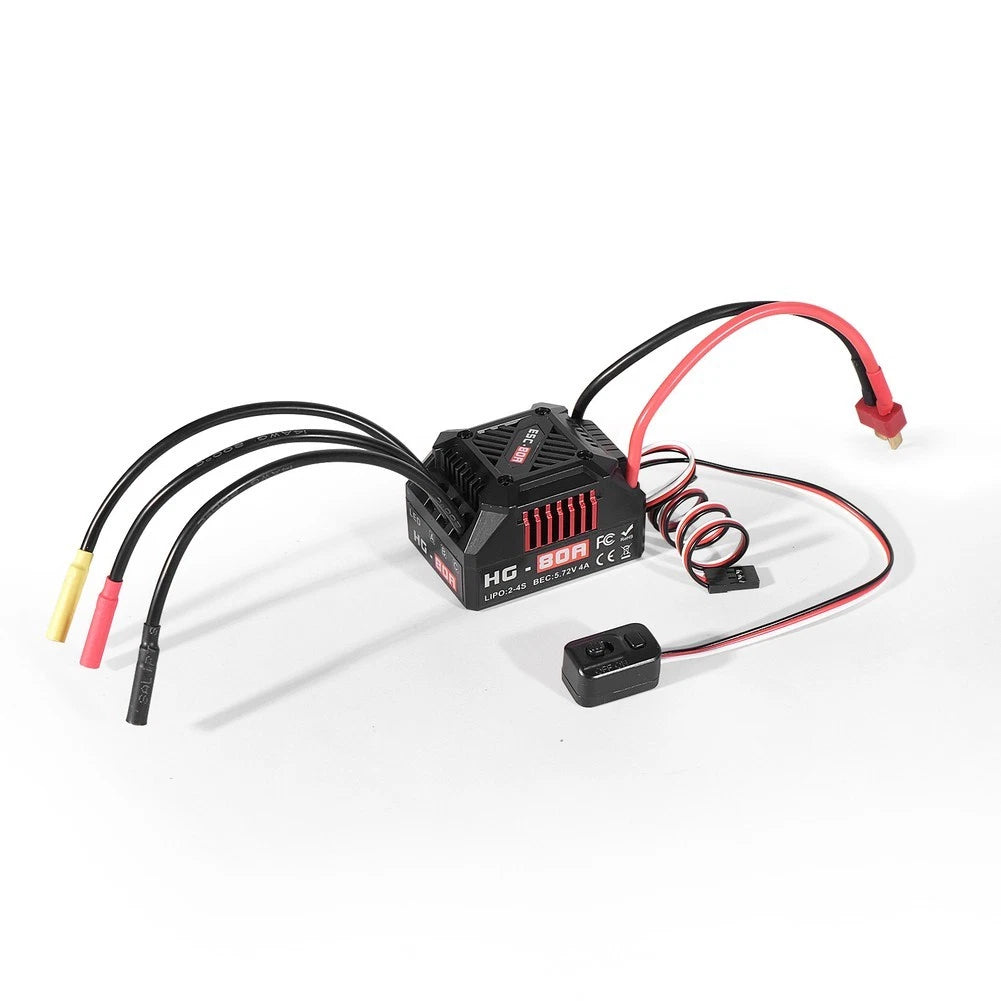 80A Brushless ESC Motor Lock Protection for 1/10 Scale RC Cars