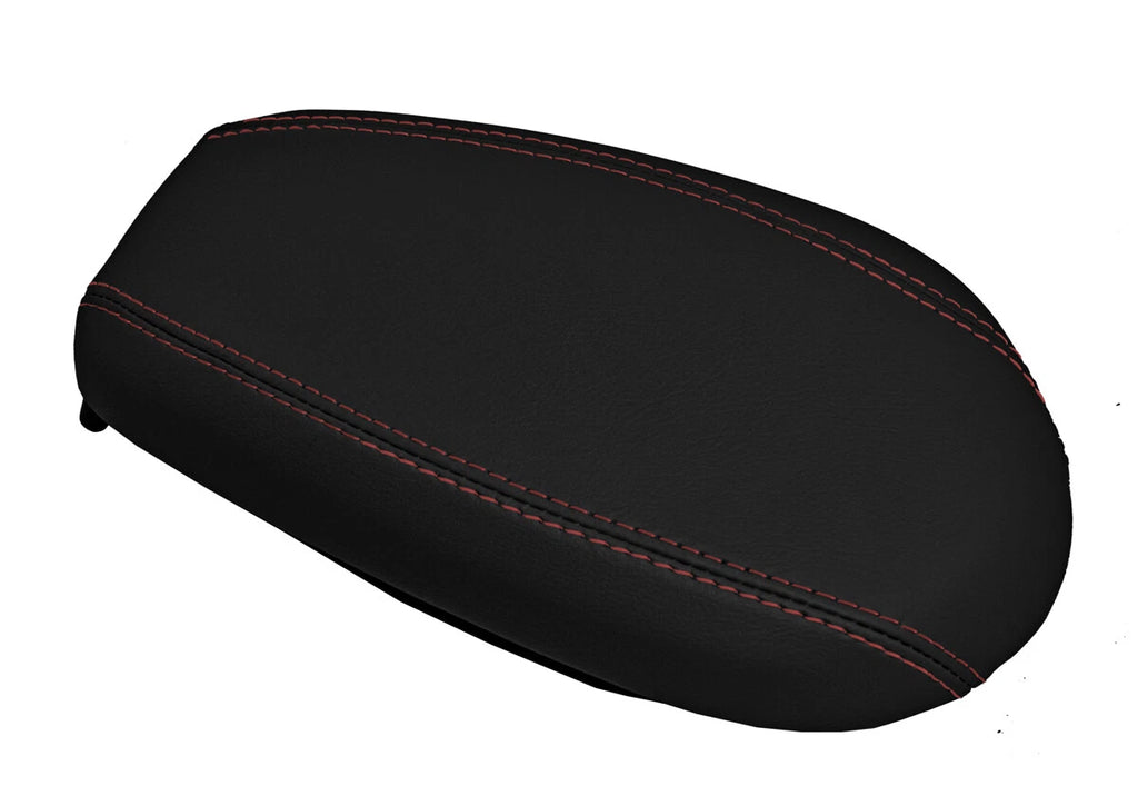 Console Lid Armrest Cover for Hyundai Veloster (2012–2018) Red Stitch