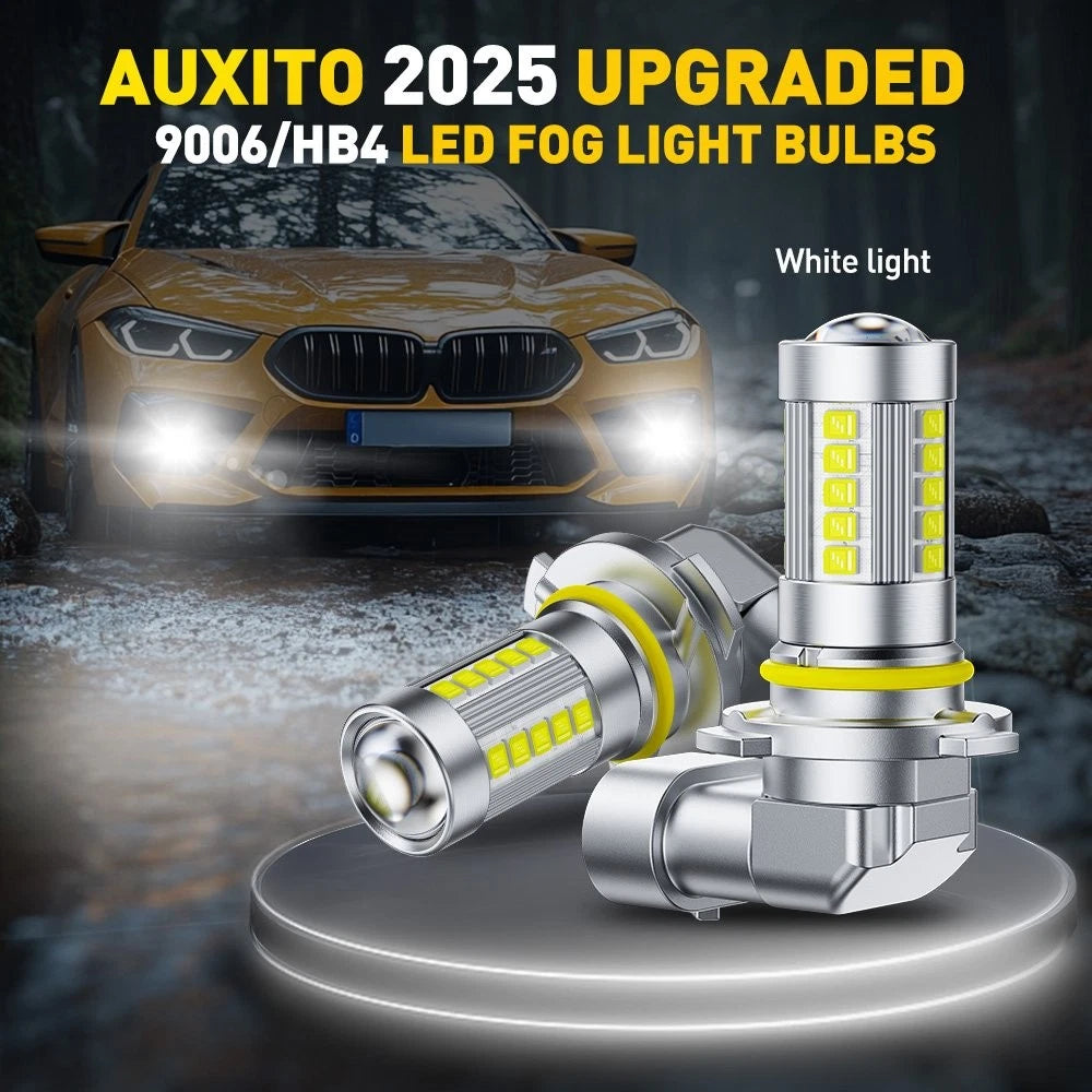 2X 9006 HB4 9012 LED Fog Light Bulbs for Car Truck (EXV)
