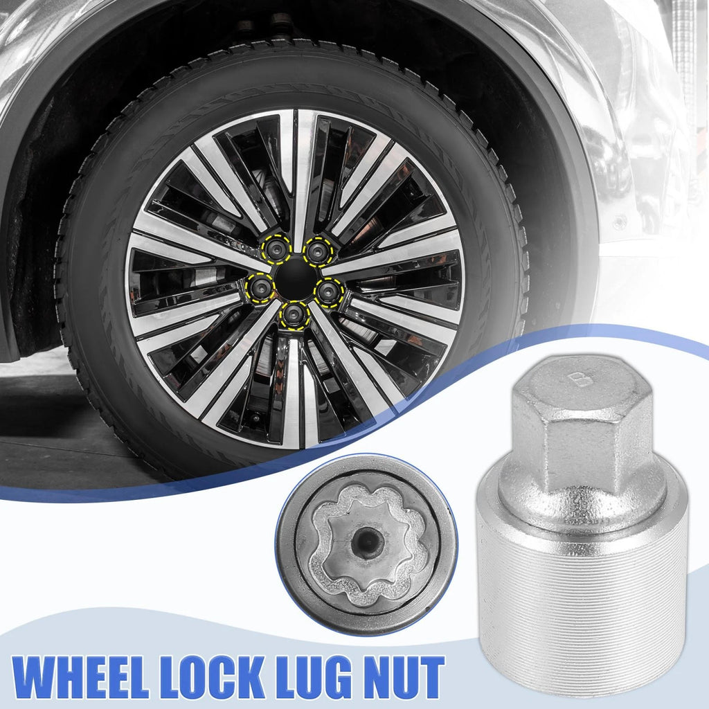 Wheel Lock Lug Nut Anti Theft Screw Removal Key for Audi A4L A5 A6L (2010–2020)