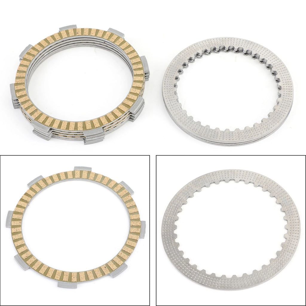 Clutch Kit Iron & Friction Plates for Kawasaki KLF KLT 185 KMX125 1985–2002