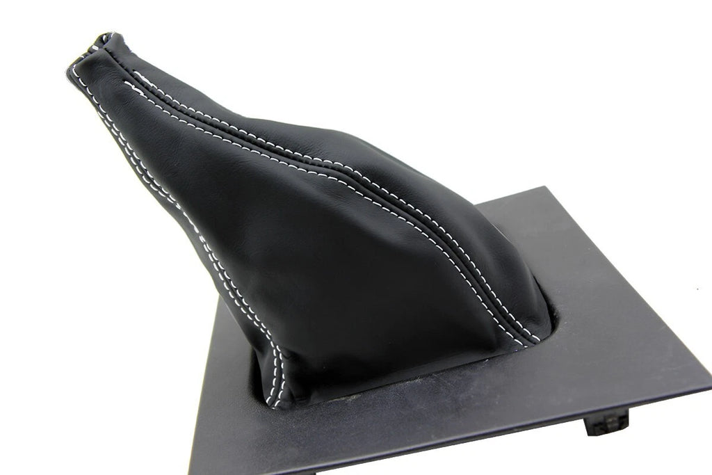 Leather Manual Shift Boot Cover for Ford Mustang (1987–1993) White Stitch