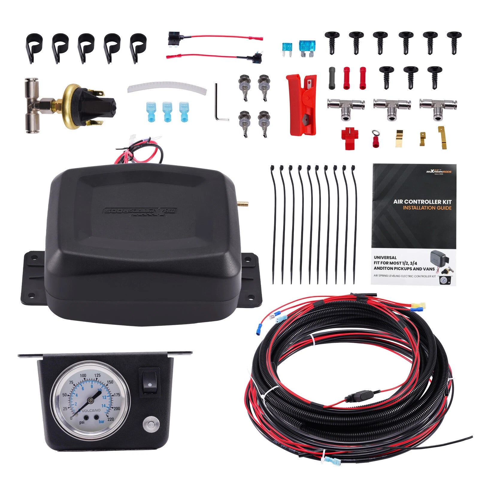 Maxpeedingrods Onboard Compressor Air controller for Air spring bag Kit