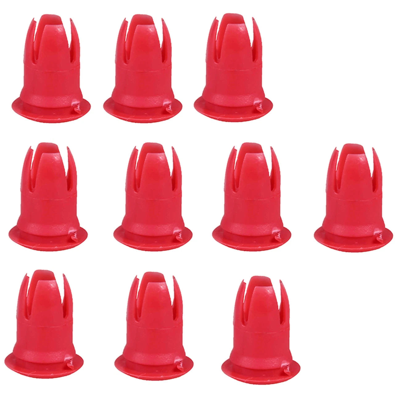 10X Red Fender & Door Molding Trim Clips for Mercedes R107 R129 (1972–1993)