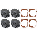 Set of 4 Carburetor Float Bowl Chambers for Johnson Evinrude