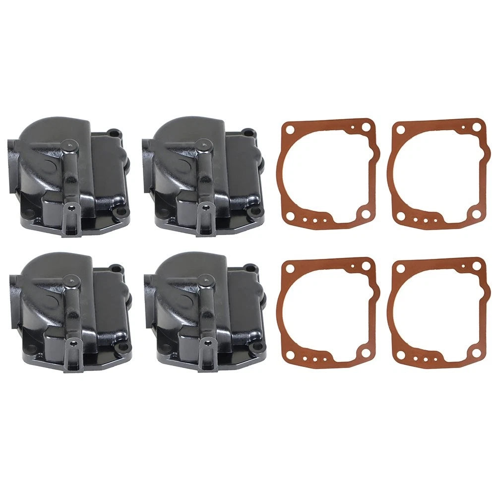Set of 4 Carburetor Float Bowl Chambers for Johnson Evinrude