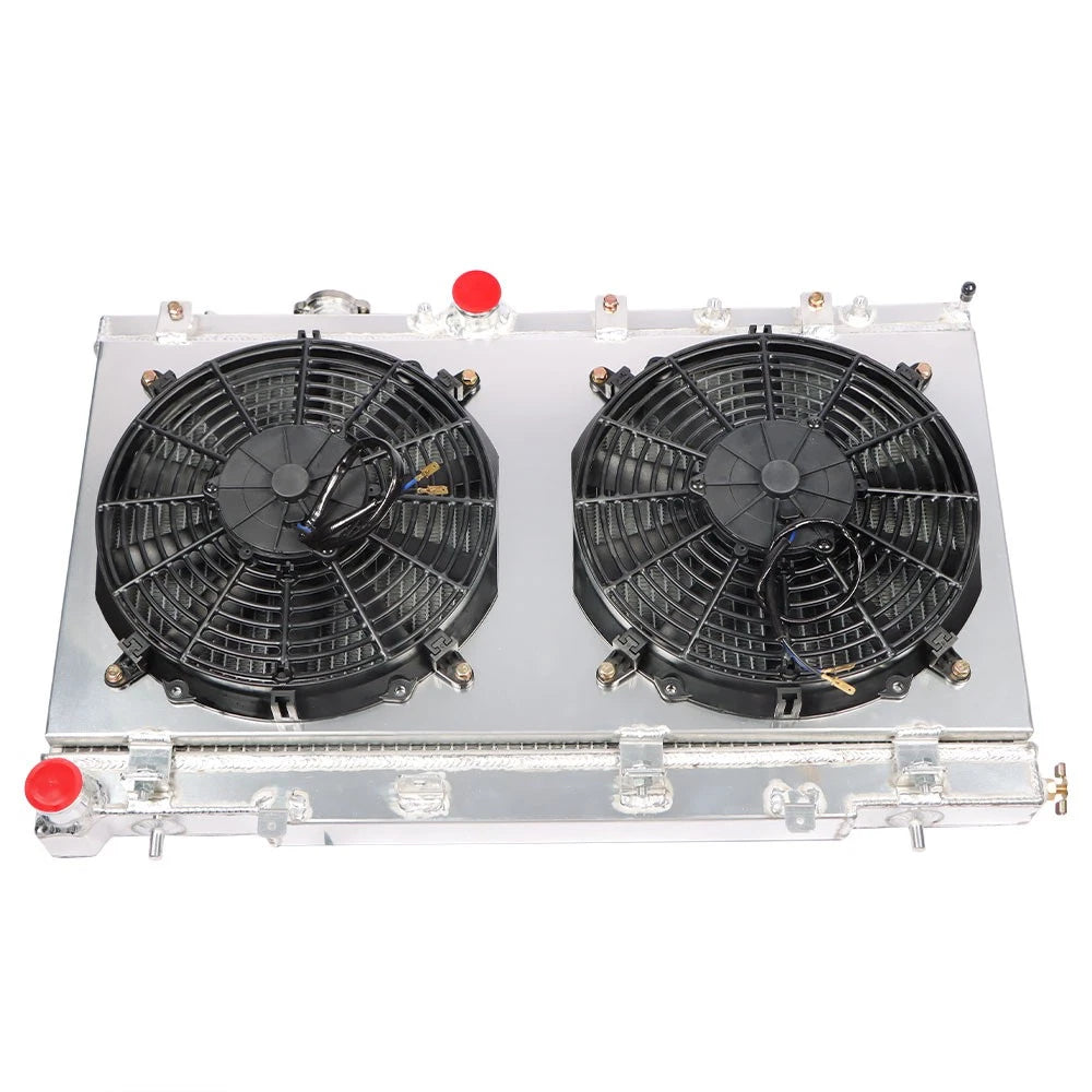 2Row Aluminum Racing Radiator with Fan Shroud for Subaru Impreza WRX STI (2002–2007)