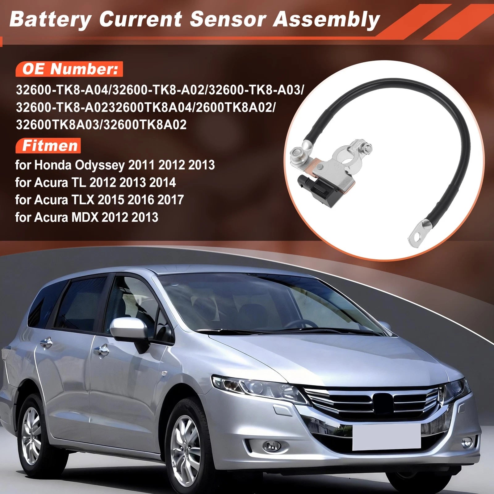 Battery Current Sensor Assembly for Honda Odyssey (2011–2013) & Acura TL, TLX, MDX