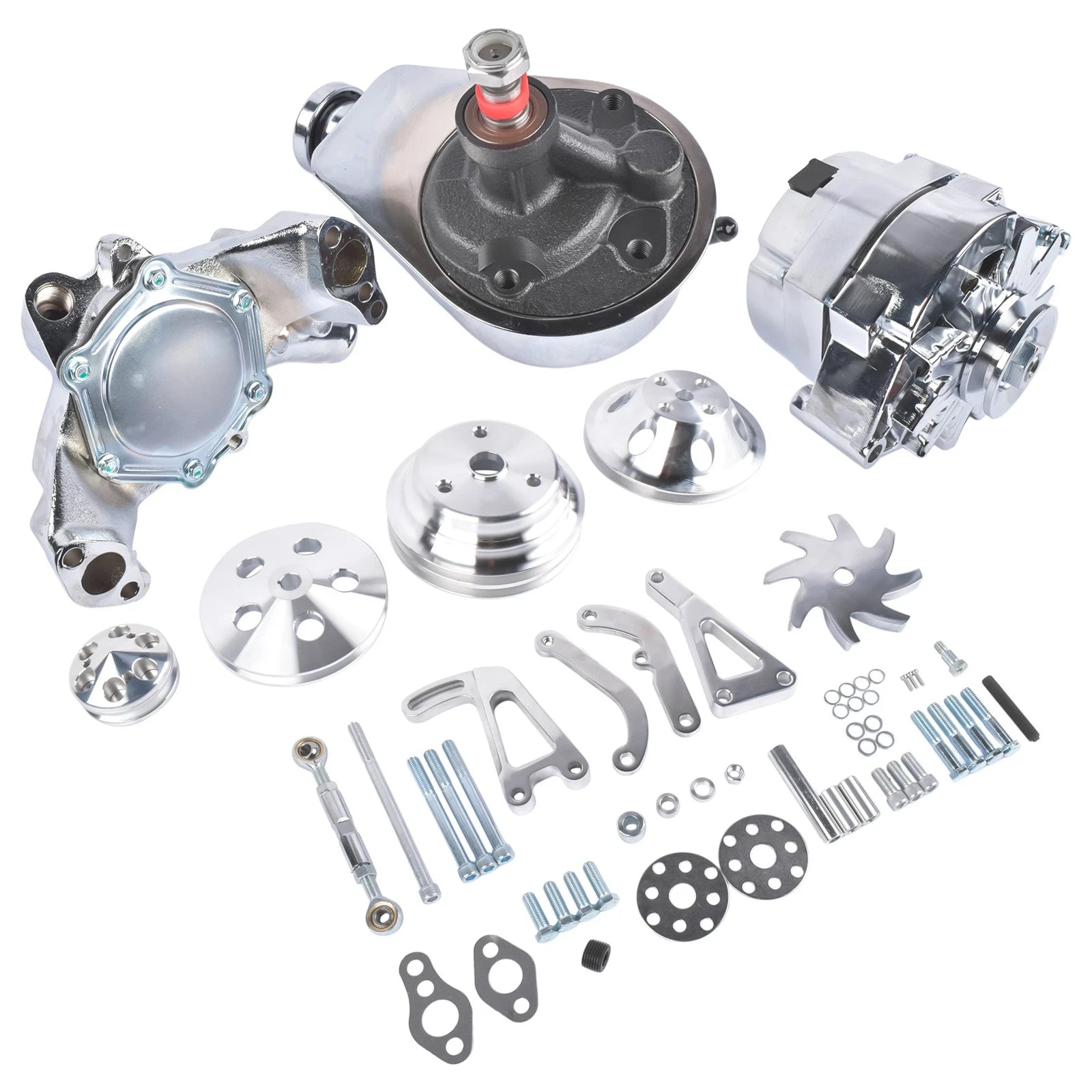 Pulley Kit for Chevy SBC 283 327 350 (1960–1986)