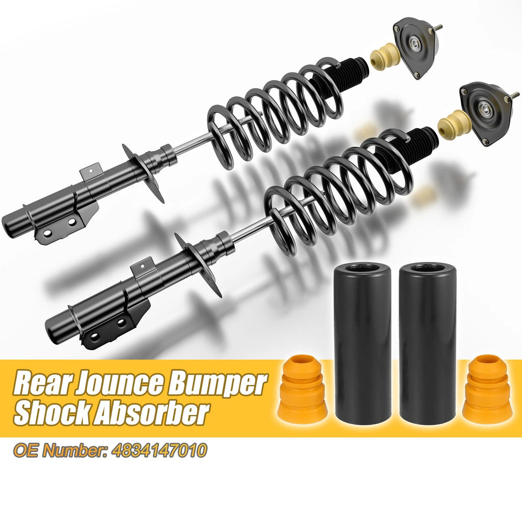 2X Rear Jounce Bumper Shock Absorber Dust Cover for Toyota (No. 4834147010)