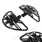 2X Rear Passenger Footrest Floorboard Black Aluminum for Harley Touring Softail (2014–2023)