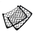 2x Large Storage Net Plastic Phone Magazine Holders Elastic-Mesh Bag for Car