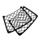 2x Large Storage Net Plastic Phone Magazine Holders Elastic-Mesh Bag for Car