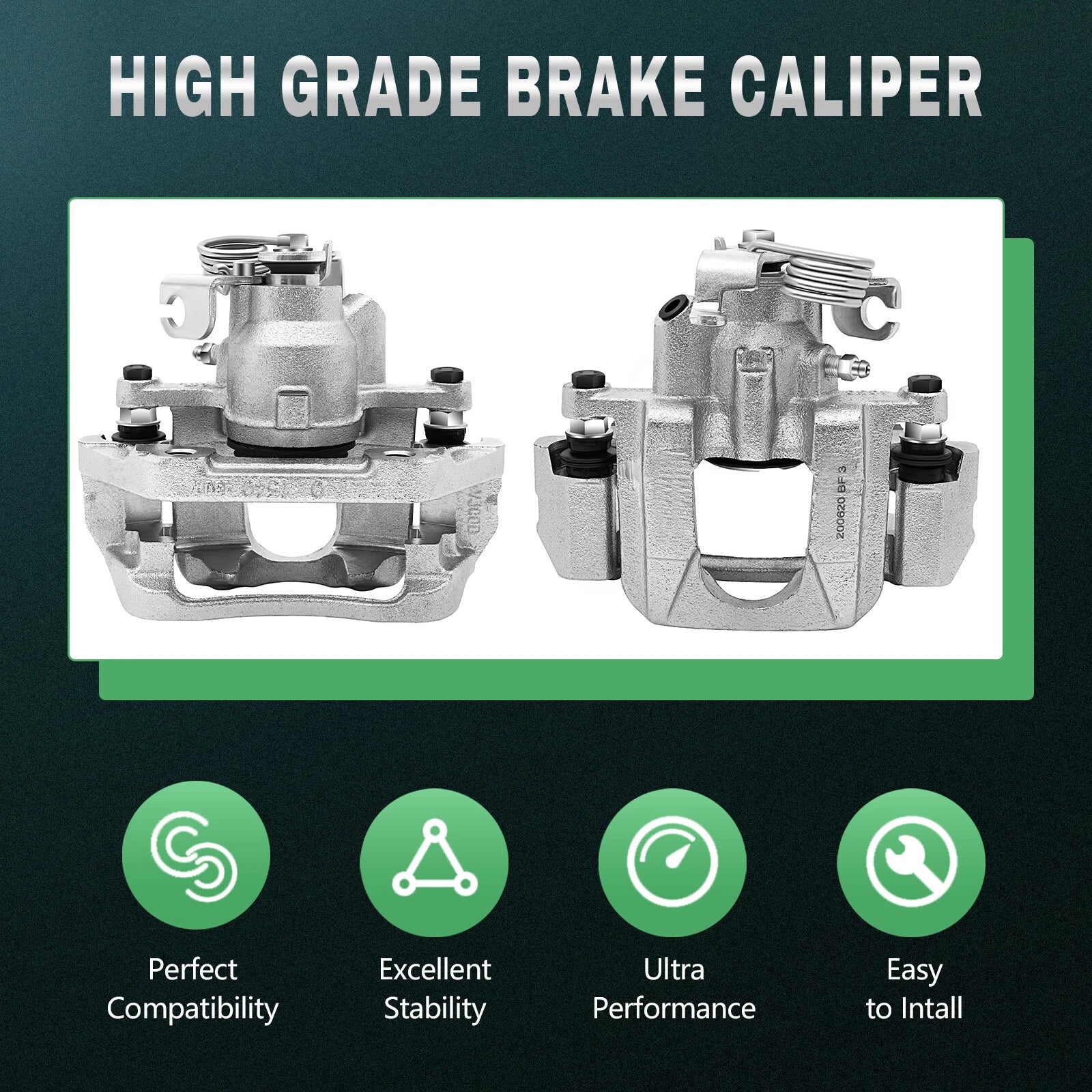 Rear Brake Calipers for Ford Flex Lincoln MKT (2010–2014)