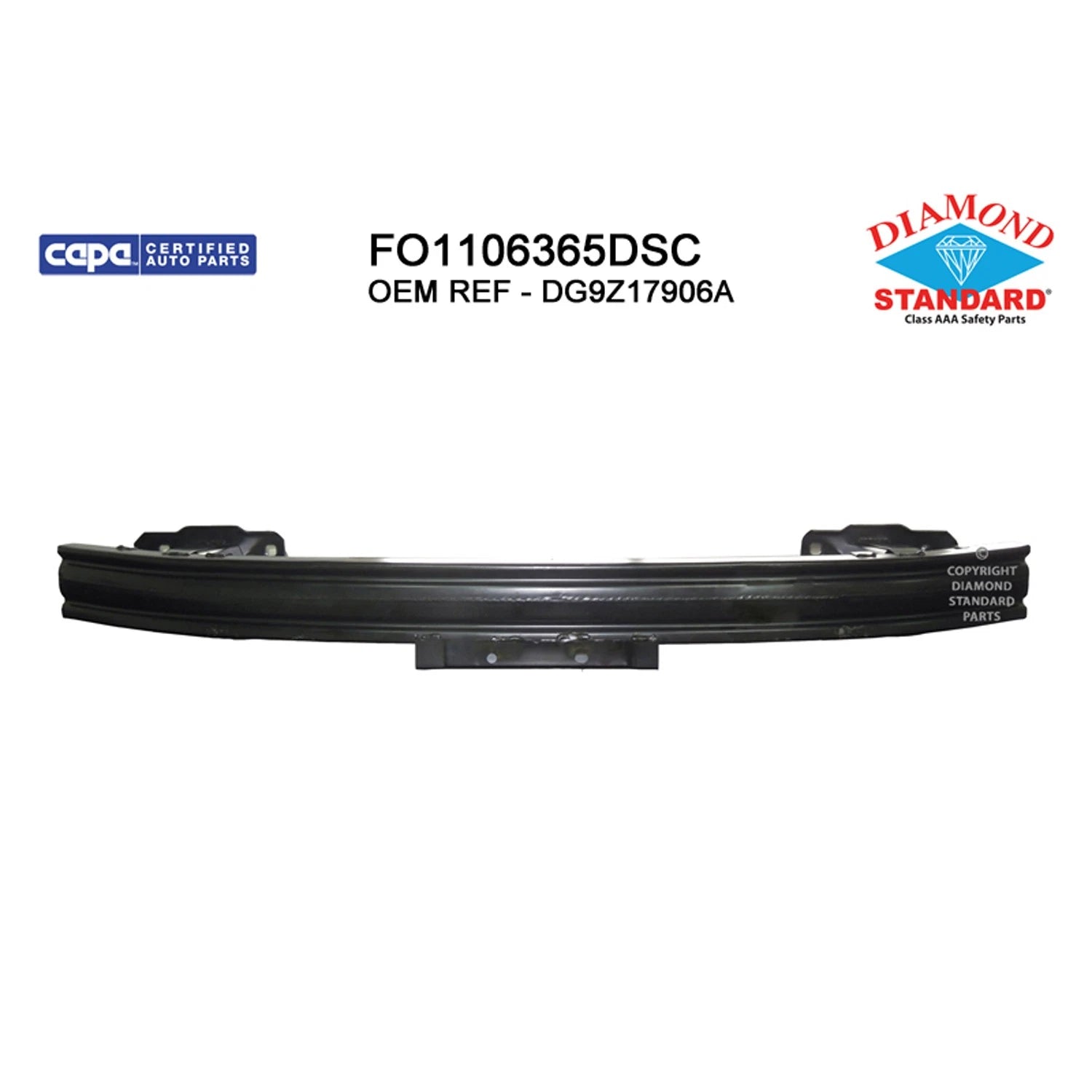 Replacement Steel Rear Bumper Impact Bar for See Compatibility Chart