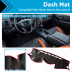 Dash Mat Dashboard Cover for Nissan Navara D40 (2010–2015) UV Protection