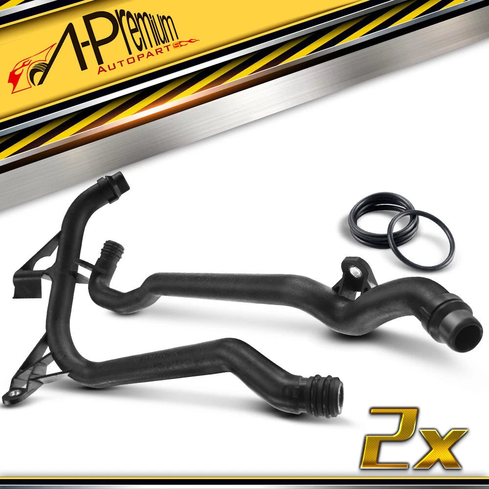 2PC Engine Heater Inlet Coolant Pipe for BMW 325xi 330xi X3 X5 (2001–2006)